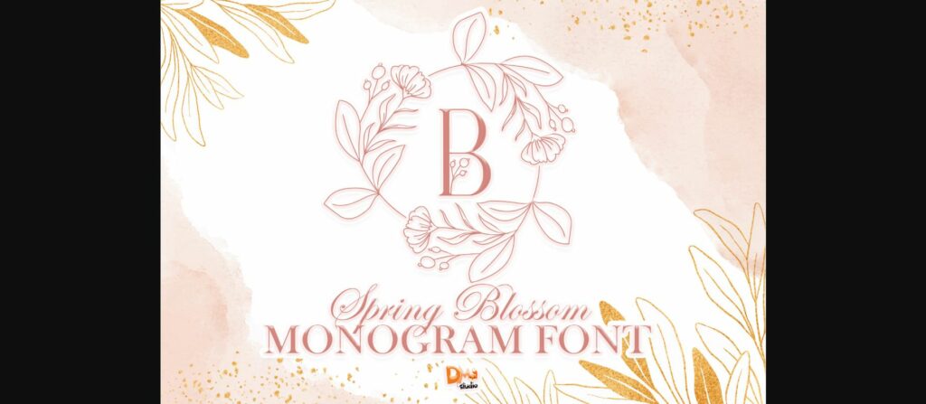 Spring Blossom Font Poster 1