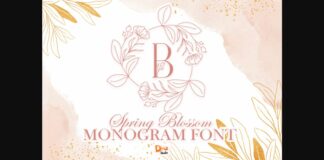 Spring Blossom Font Poster 1