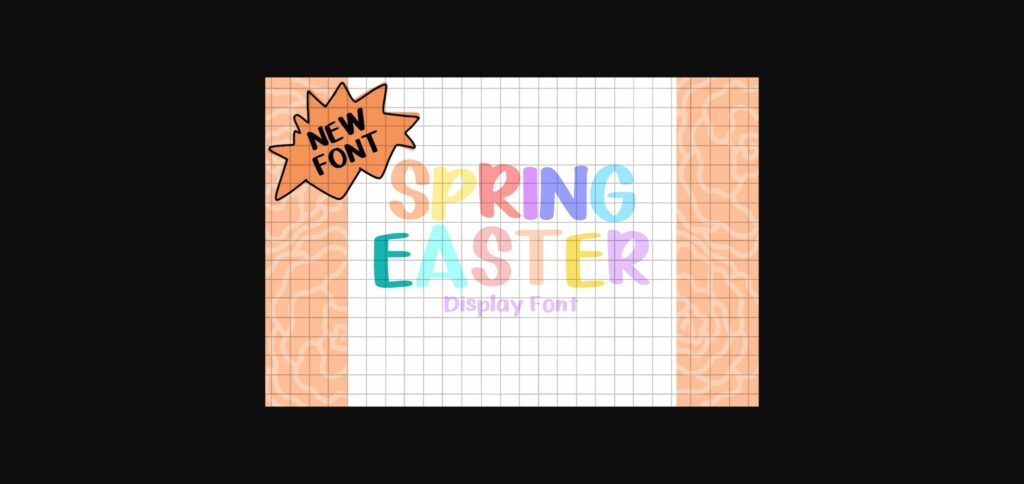 Spring Easter Font Poster 3