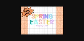 Spring Easter Font Poster 1