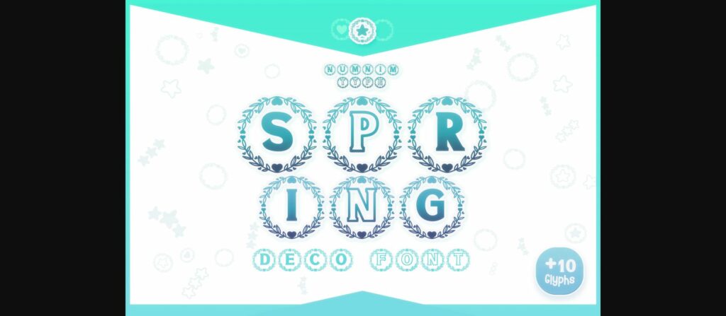 Spring Font Poster 3