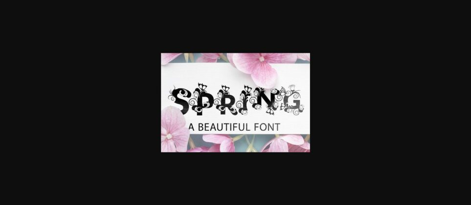 Spring Font Poster 3