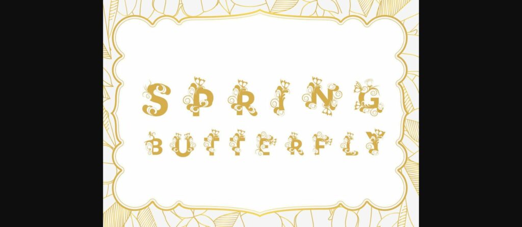 Spring Font Poster 5