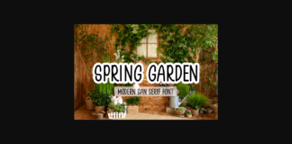 Spring Garden Font Poster 1