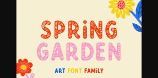 Spring Garden Font Poster 1