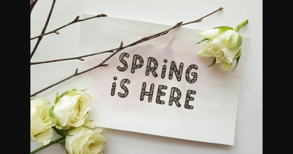 Spring Garden Font Poster 5