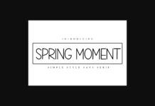 Spring Moment Font Poster 1