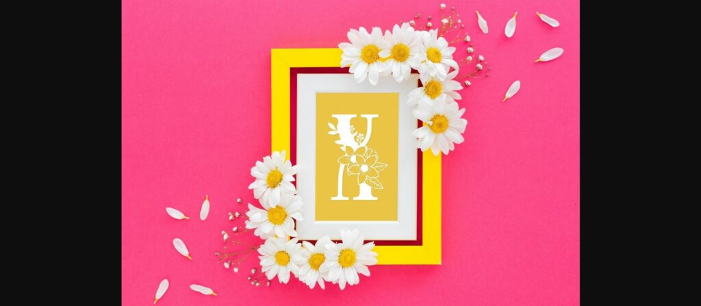 Spring Monogram Font Poster 8