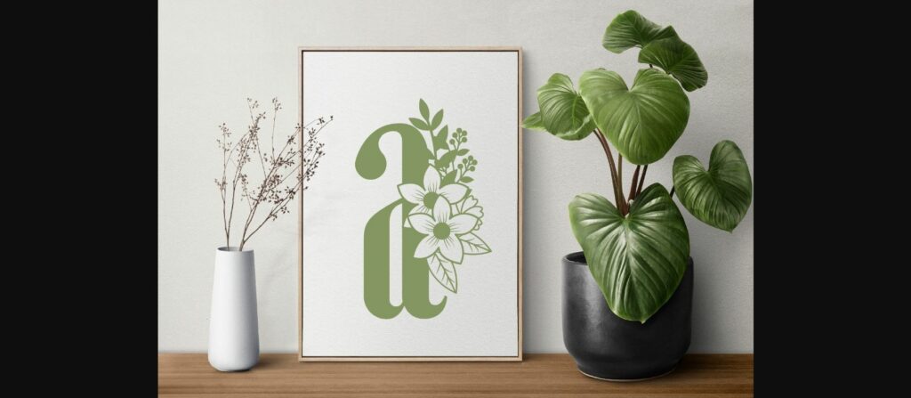 Spring Monogram Font Poster 9