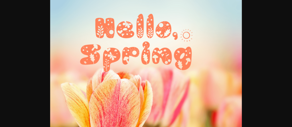 Spring Summer Font Poster 6