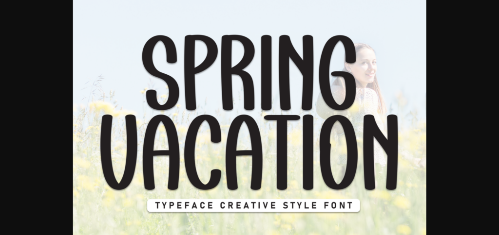 Spring Vacation Font Poster 3