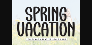 Spring Vacation Font Poster 1