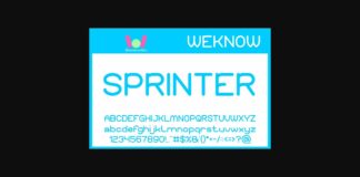 Sprinter Font Poster 1