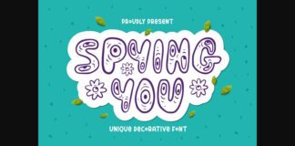 Spying You Font Poster 1
