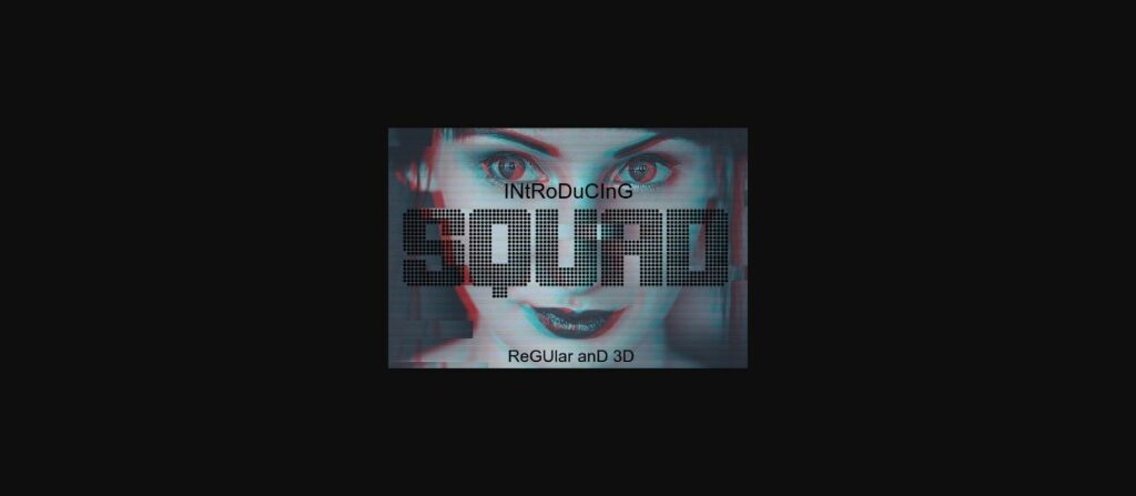 Squad Font Poster 3