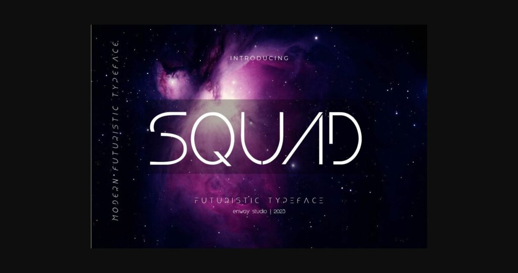 Squad Font Poster 3