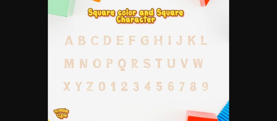 Square Font Poster 10