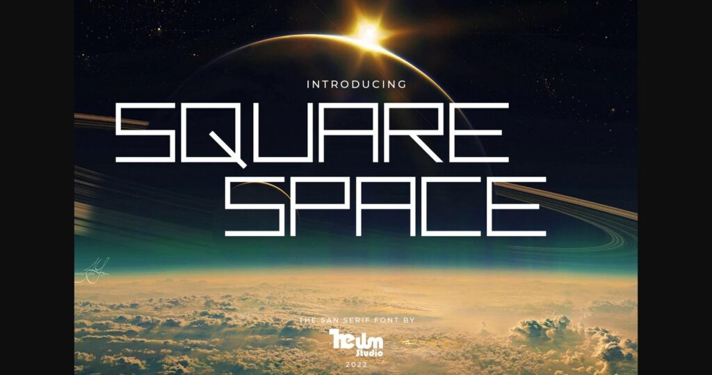 Square Space Font Poster 3