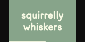 Squirrelly Whiskers Font Poster 1