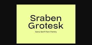 Sraben Grotesk Font Poster 1