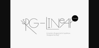 Srg Linear Font Poster 1