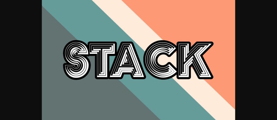 Stack Font Poster 3