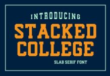 Stacked College Fonts