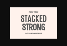 Stacked Strong Font Poster 1