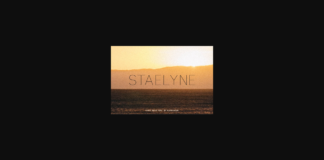 Staelyne Font Poster 1