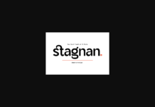 Stagnan Font Poster 1