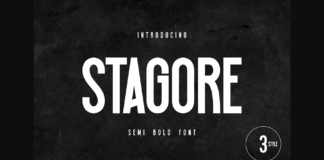 Stagore Font Poster 1