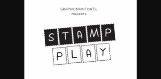 Stamp Play Font Poster 1