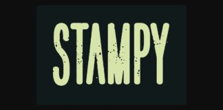 Stampy Font Poster 1