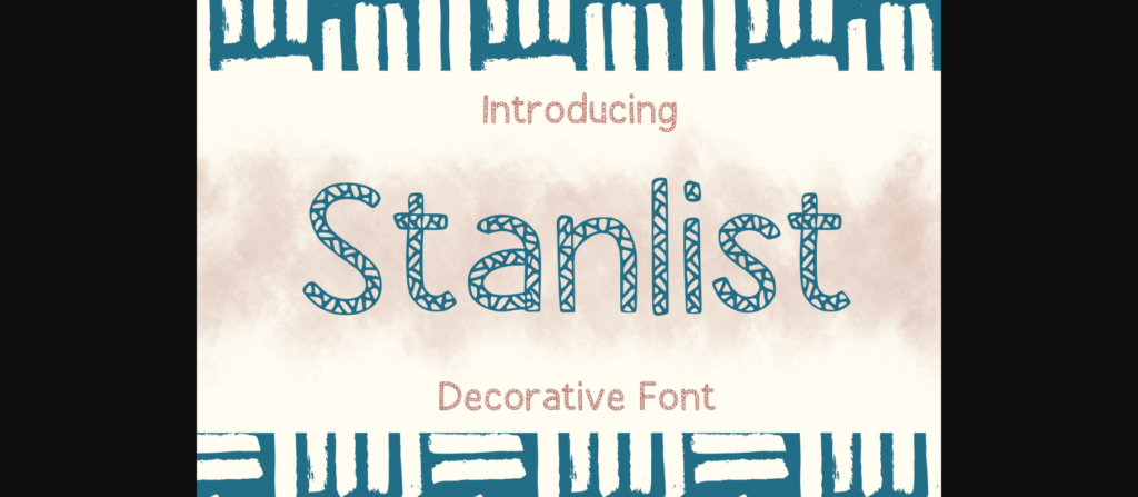 Stanlist Font Poster 3