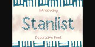 Stanlist Font Poster 1