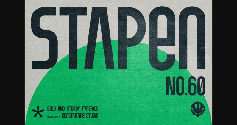 Stapen Font Poster 3