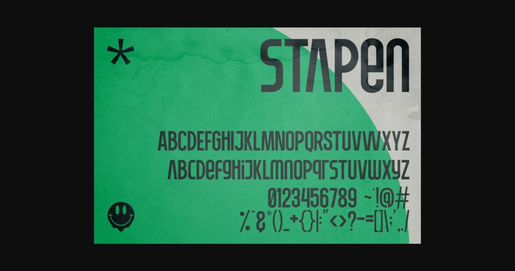 Stapen Font Poster 5