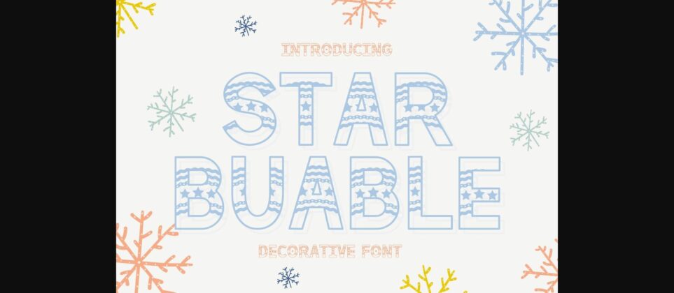 Star Buable Font Poster 3