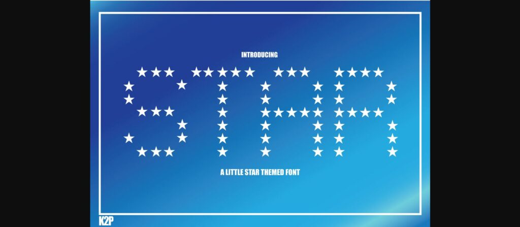 Star Font Poster 3