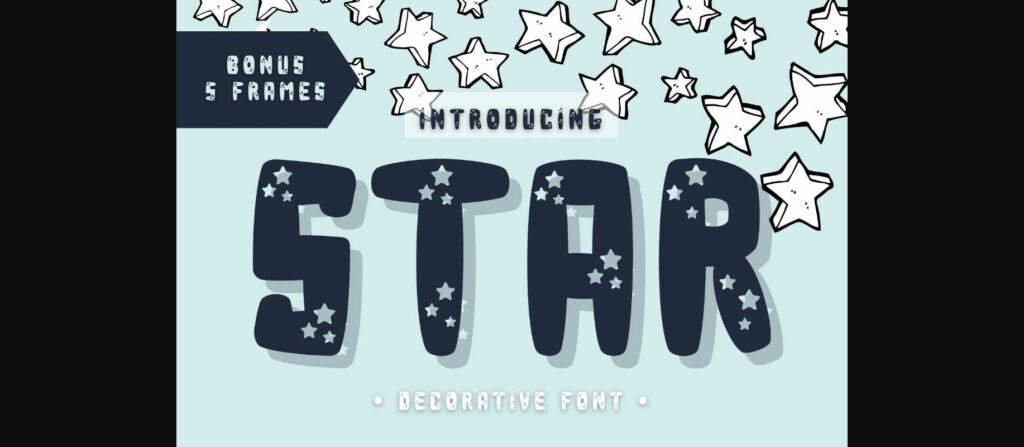 Star Font Poster 3