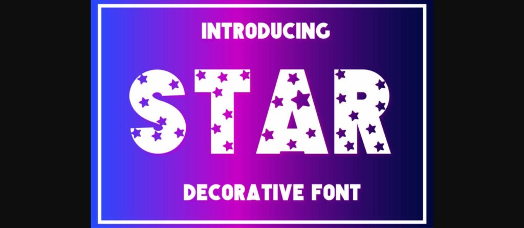 Star Font Poster 3