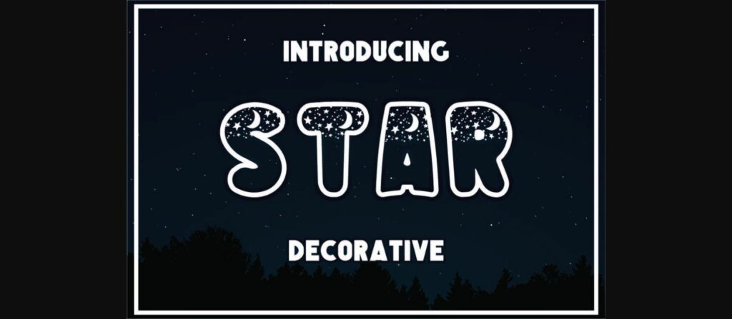 Star Font Poster 3