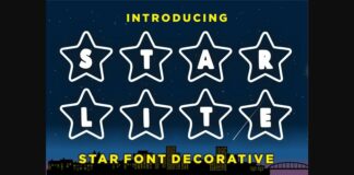 Star Lite Font Poster 1