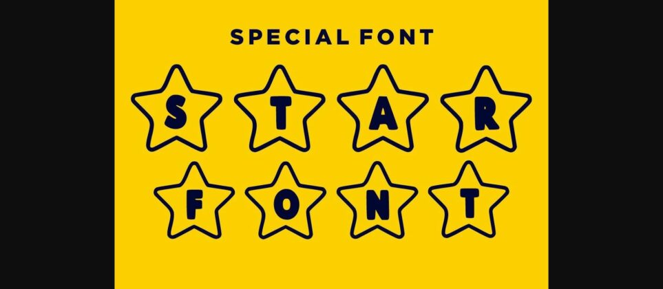 Star Lite Font Poster 4