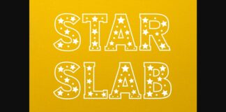 Star Slab Font Poster 1