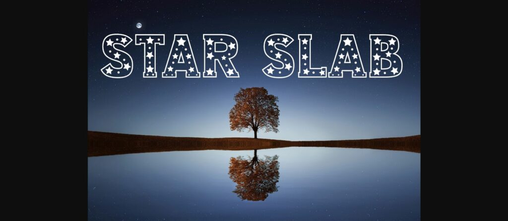 Star Slab Font Poster 4