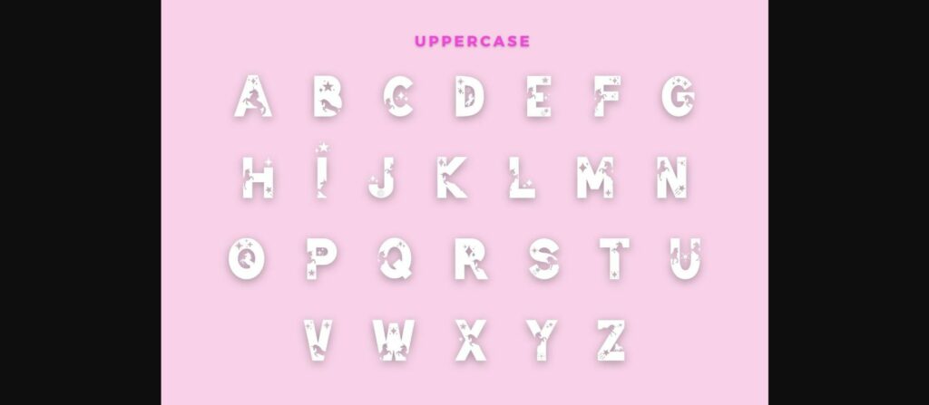 Star Unicorn Font Poster 4