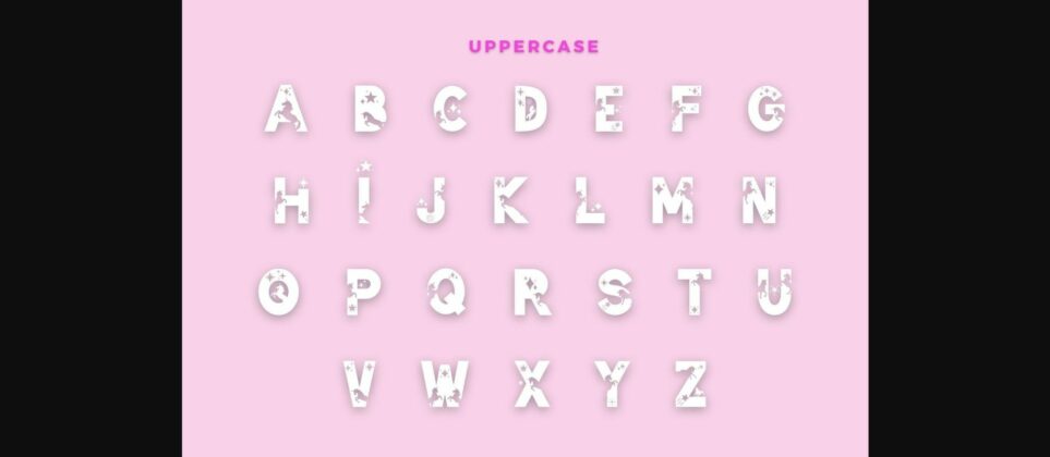 Star Unicorn Font Poster 2