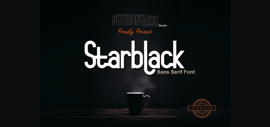 Starblack Font Poster 3