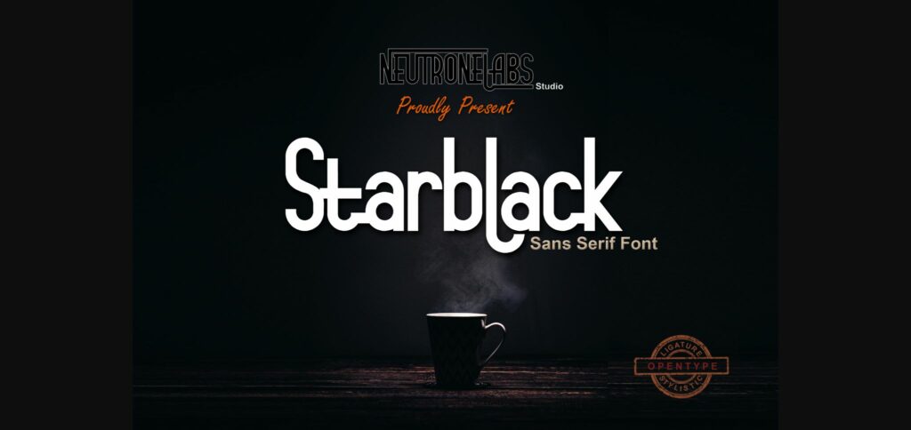 Starblack Font Poster 1